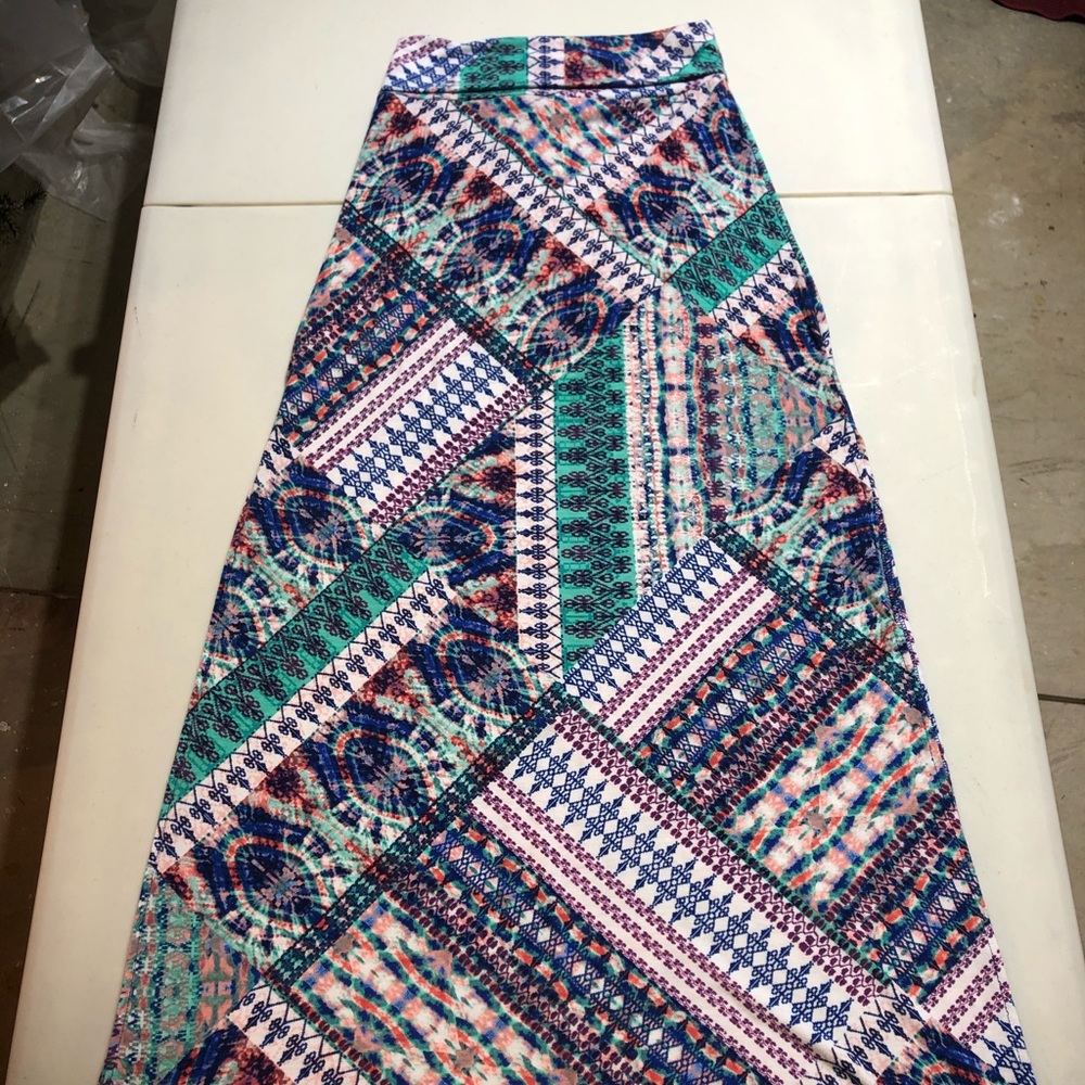 Multi-Color, Super Soft Maxi Skirt